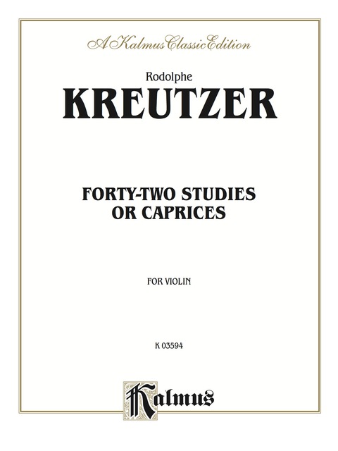 Cover image for book Forty-two Studies or Caprices: For Violin
