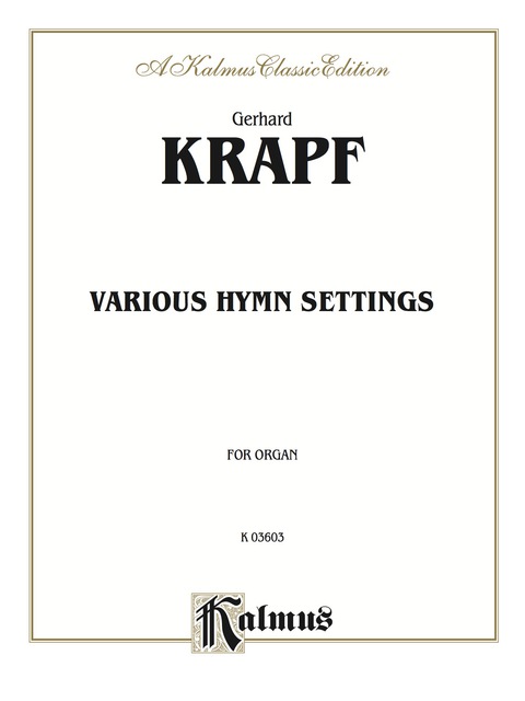 Cover image for book Various Hymn Settings: For Organ