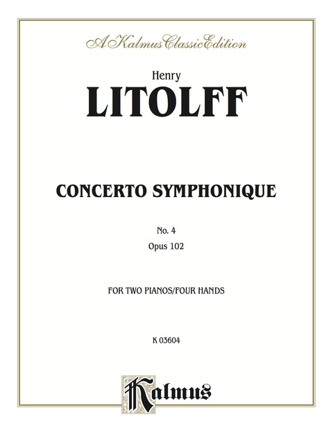 Cover image for book Concerto Symphonique, Opus 102: Piano Duo/Duet (2 Pianos, 4 Hands)