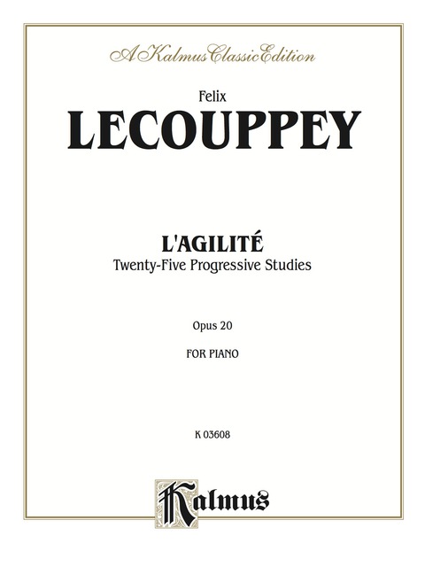Cover image for book L'Agilite, Opus 20: For Piano