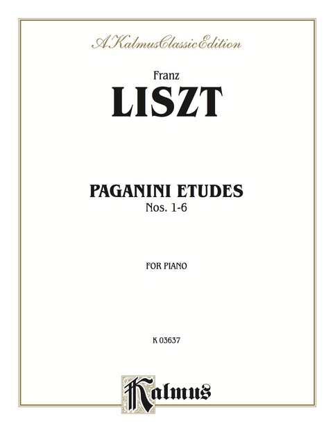 Cover image for book Paganini Etudes Nos. 1–6: For Piano