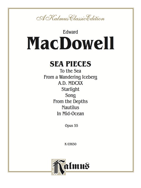 Cover image for book Sea Pieces, Opus 55: For Piano