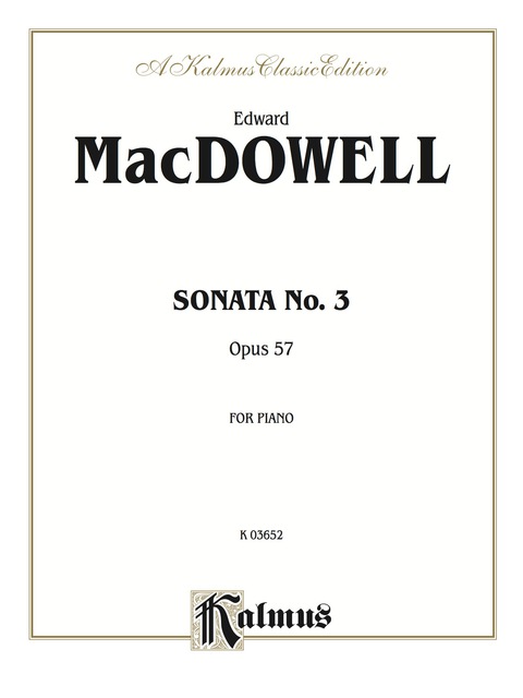 Cover image for book Sonata No. 3, Opus 57: For Intermediate to Advanced Piano Solo