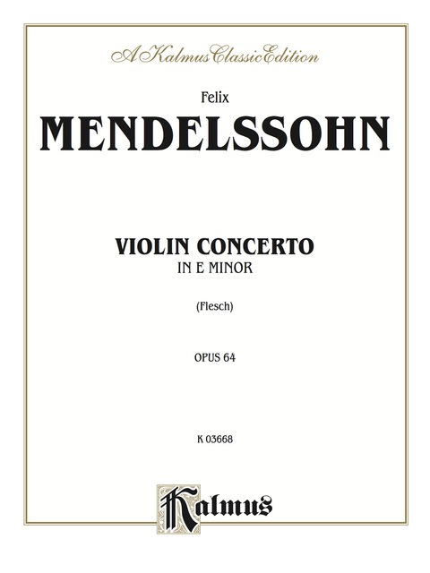 Cover image for book Violin Concerto, Opus 64: For Violin and Piano