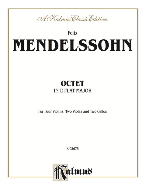 Cover image for book String Octet in E-flat Major, Opus 20: For Four Violins, Two Violas and Two Cellos