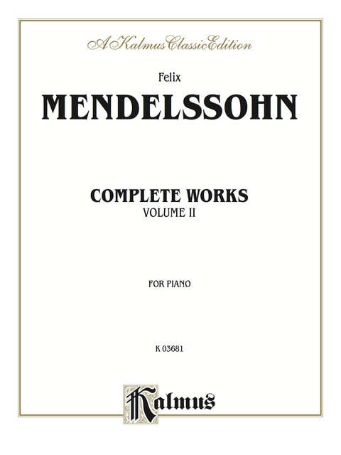 Cover image for book Complete Works, Volume II: For Piano