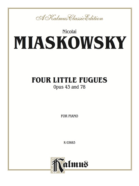 Cover image for book Four Little Fugues, Opus 43, 78: For Intermediate to Advanced Piano