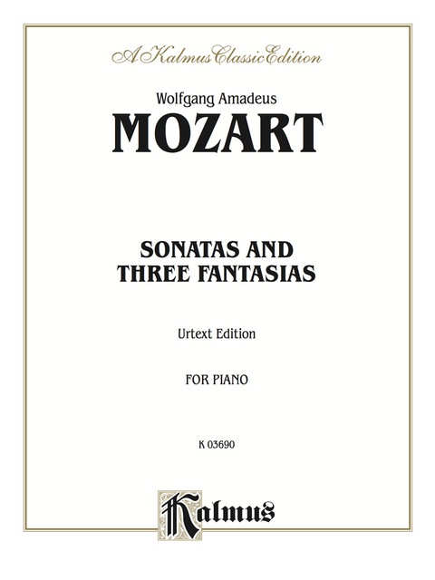 Cover image for book Sonatas and Three Fantasias (Urtext Edition): For Piano