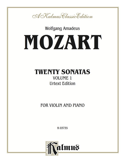 Cover image for book Twenty Sonatas (Urtext Edition): For Violin and Piano