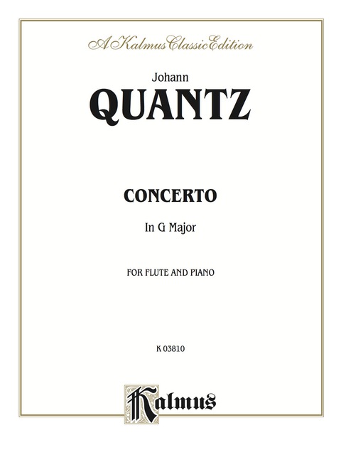 Cover image for book Concerto in G Major: For Flute and Piano