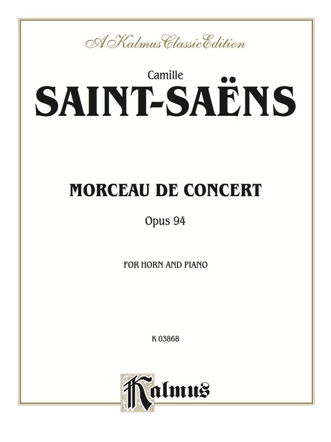 Cover image for book Morceau de Concert, Opus 94: For Horn and Piano