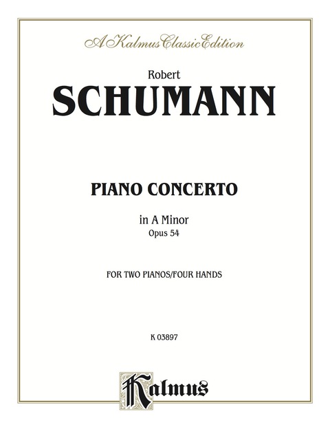 Cover image for book Piano Concerto in A Minor, Op. 54: Advanced Piano Duet