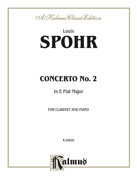 Cover image for book Concerto No. 2, Opus 57 (Orch.): For B-flat Clarinet Solo