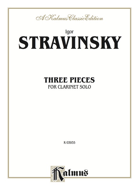 Cover image for book Three Pieces: For Clarinet Solo