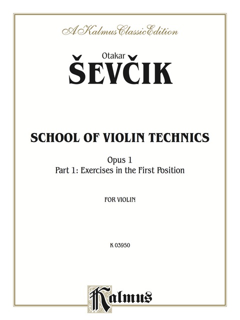 Cover image for book School of Violin Technics, Opus 1, Volume I: For Violin
