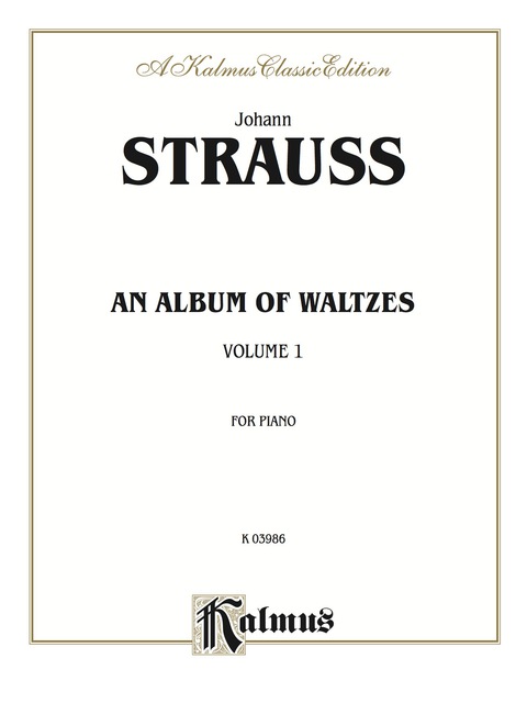 Cover image for book Waltzes, Volume I: For Intermediate to Advanced Piano