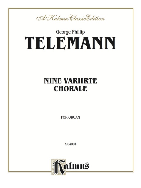 Cover image for book Nine Chorale Variations: For Organ
