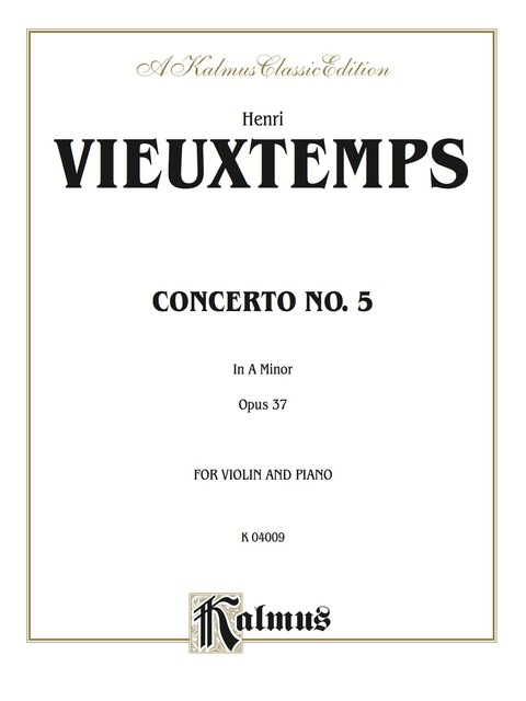 Cover image for book Violin Concerto No. 5: For Violin and Piano