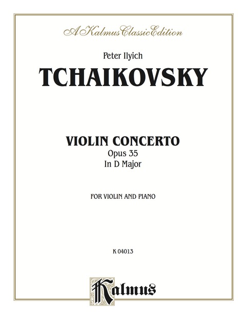Cover image for book Violin Concerto, Opus 35 in D Major: For Violin and Piano