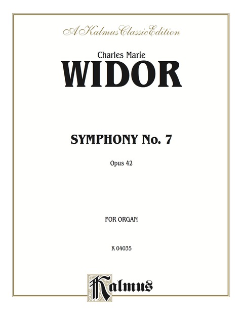 Cover image for book Symphony No. 7 in A Minor, Opus 42: Organ Solo