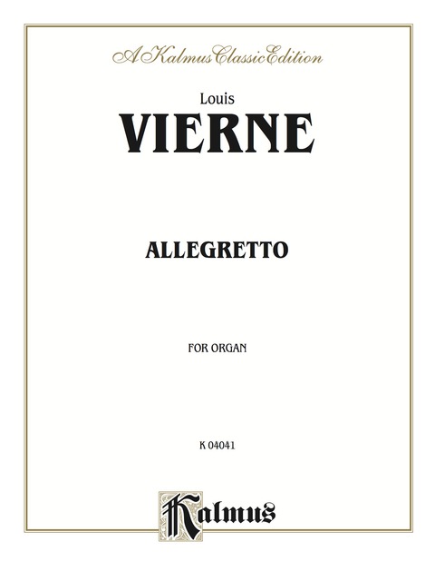 Cover image for book Allegretto for Organ: Organ Solo