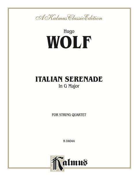 Cover image for book Italian Serenade: String Quartet
