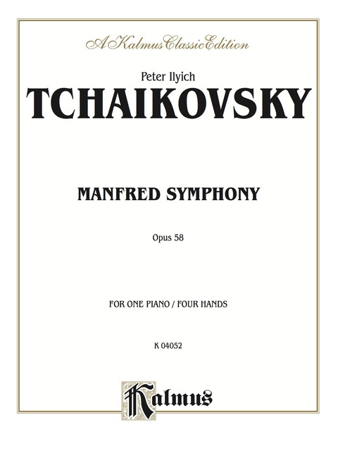 Cover image for book Manfred Symphony, Opus 58: Piano Duo/Duet (1 Piano, 4 Hands)