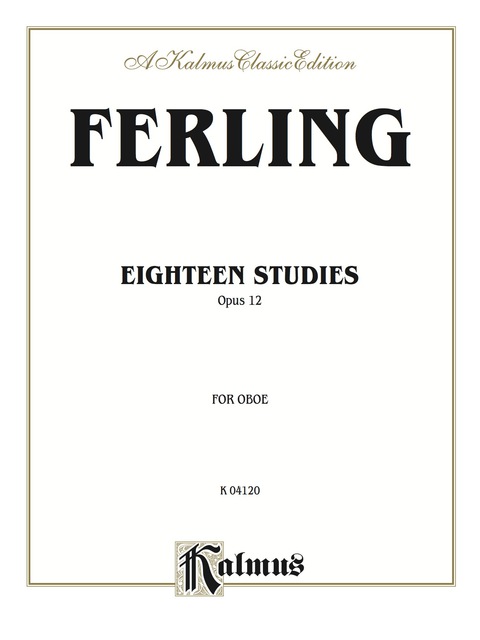 Cover image for book Eighteen Studies, Opus 12: For Oboe