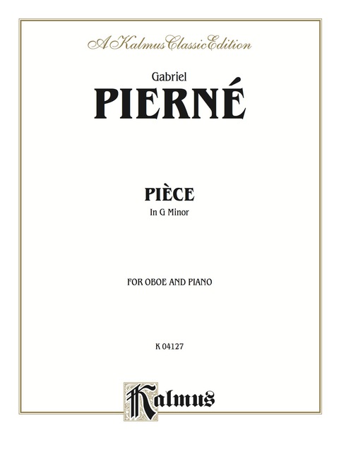 Cover image for book Piece in G Minor : For Oboe Solo