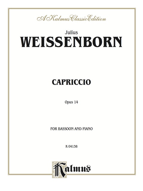 Cover image for book Capriccio, Opus 14: For Bassoon Solo with Piano Accompaniment