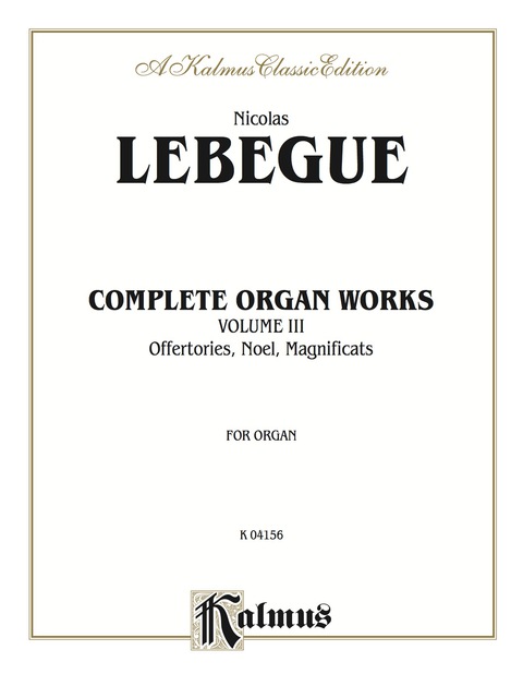 Cover image for book Complete Organ Works, Volume III: Organ - Method or Collection