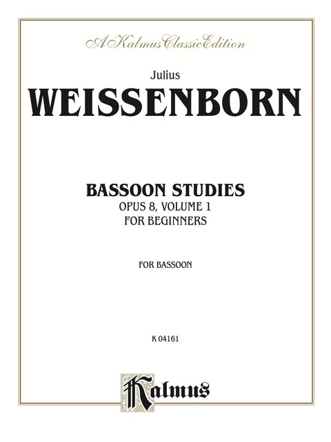 Cover image for book Bassoon Studies for Beginners, Opus 8