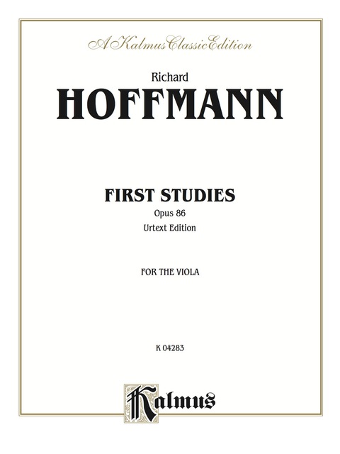 Cover image for book First Studies, Opus 86: For Viola