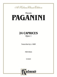 Cover image: 24 Caprices, Opus 1: For Viola 1st edition 9780769279602
