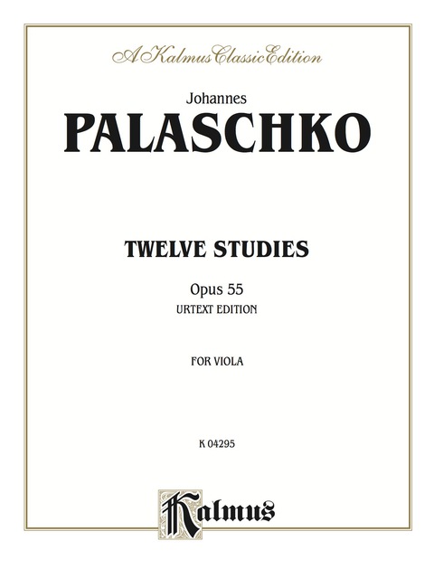 Cover image for book Twelve Studies, Opus 55: For Viola