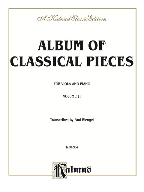 Cover image for book Album of Classical Pieces, Volume II: For Viola