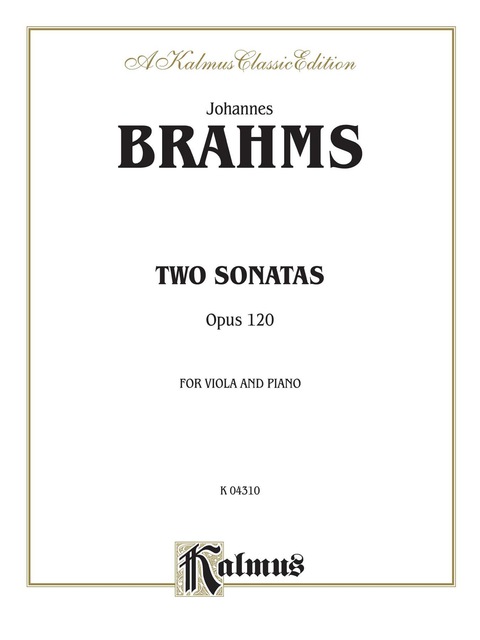 Cover image for book Two Sonatas, Opus 120: For Viola and Piano
