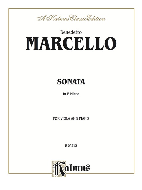 Cover image for book Sonata in E Minor: For Viola and Piano