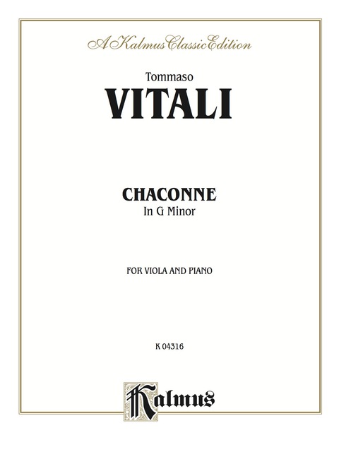 Cover image for book Chaconne in G Minor: For Viola and Piano
