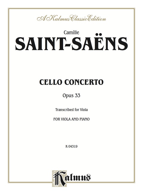 Cover image for book Cello Concerto, Opus 33: For Viola and Piano