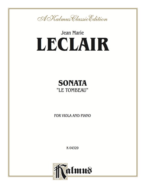 Cover image for book Sonata "Le Tombeau": For Viola and Piano