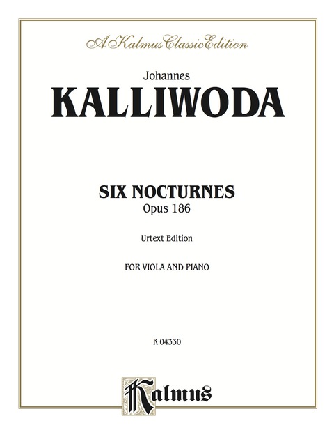 Cover image for book Six Nocturnes, Opus 186: For Viola and Piano