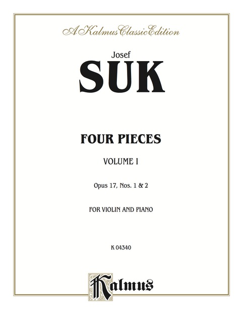 Cover image for book Four Pieces, Volume I, Opus 17, Nos. 1 and 2: For Violin and Piano