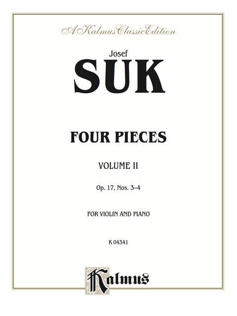 Cover image for book Four Pieces, Opus 17, Volume II: For Violin and Piano