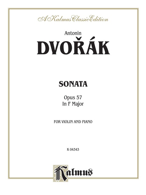 Cover image for book Sonata in F Major, Opus 57: For Violin and Piano