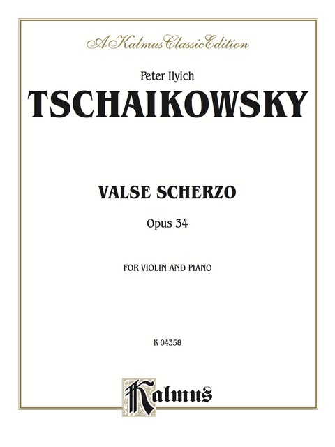 Cover image for book Valse Scherzo, Opus 34 (Urtext Edition): For Violin and Piano