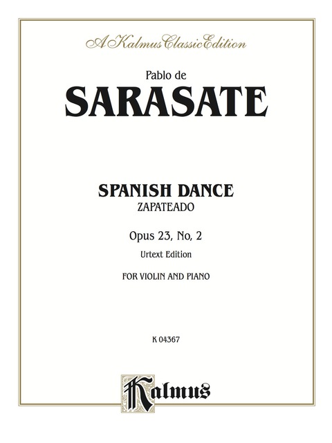 Cover image for book Spanish Dance, Opus 23, No. 2 (Zapateado): For Violin and Piano