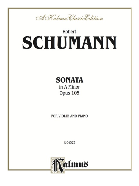 Cover image for book Sonata in A Minor, Opus 105: For Violin and Piano