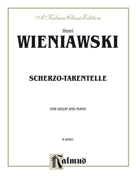 Cover image for book Scherzo Tarantelle, Opus 16: For Violin and Piano