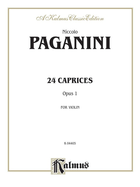 Cover image for book Twenty-four Caprices, Opus 1 : For Violin